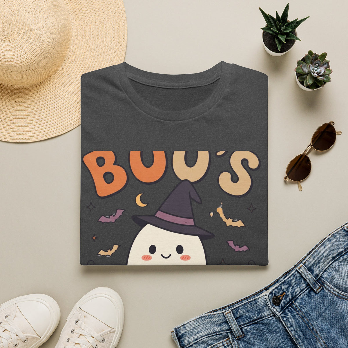 Halloween Ghost T-Shirt — "Boo's Spooky" Cute Witch Ghost Graphic