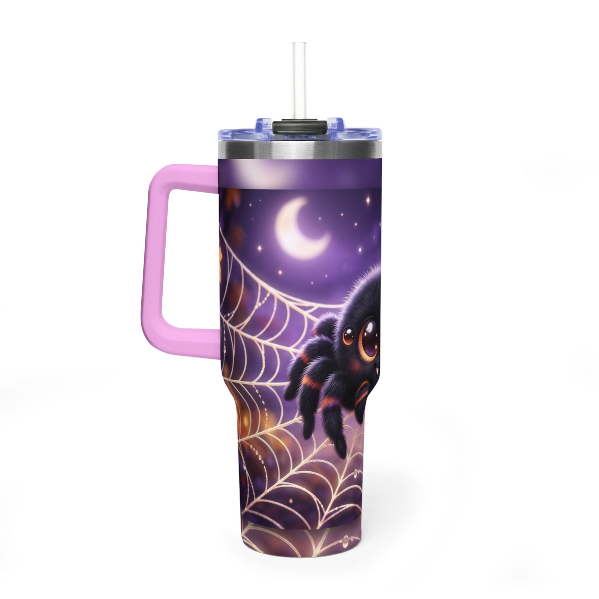 40oz Spider Web Moon Tumbler