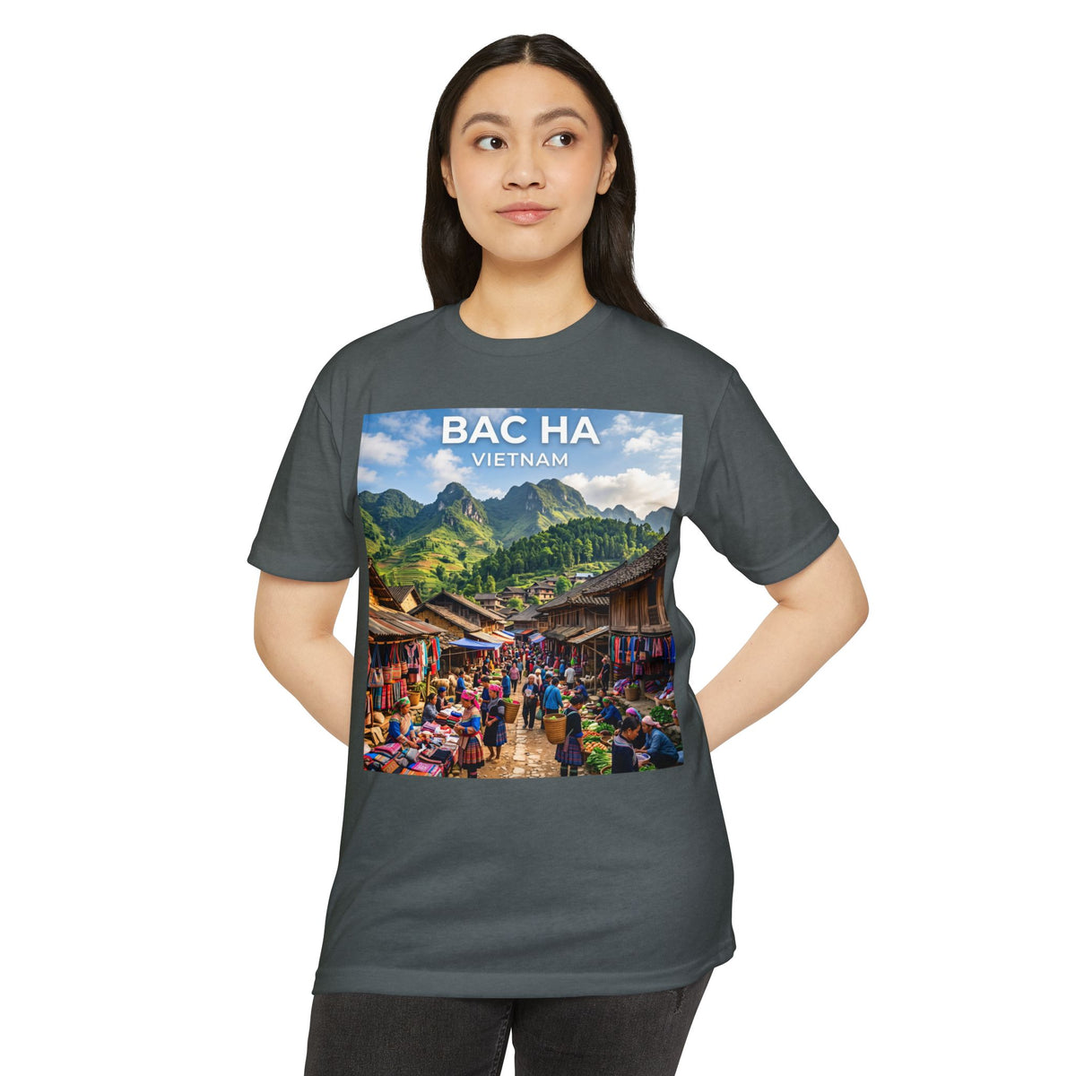 Bac Ha Vietnam Market Photo T-Shirt — Vietnamese Travel Souvenir Tee