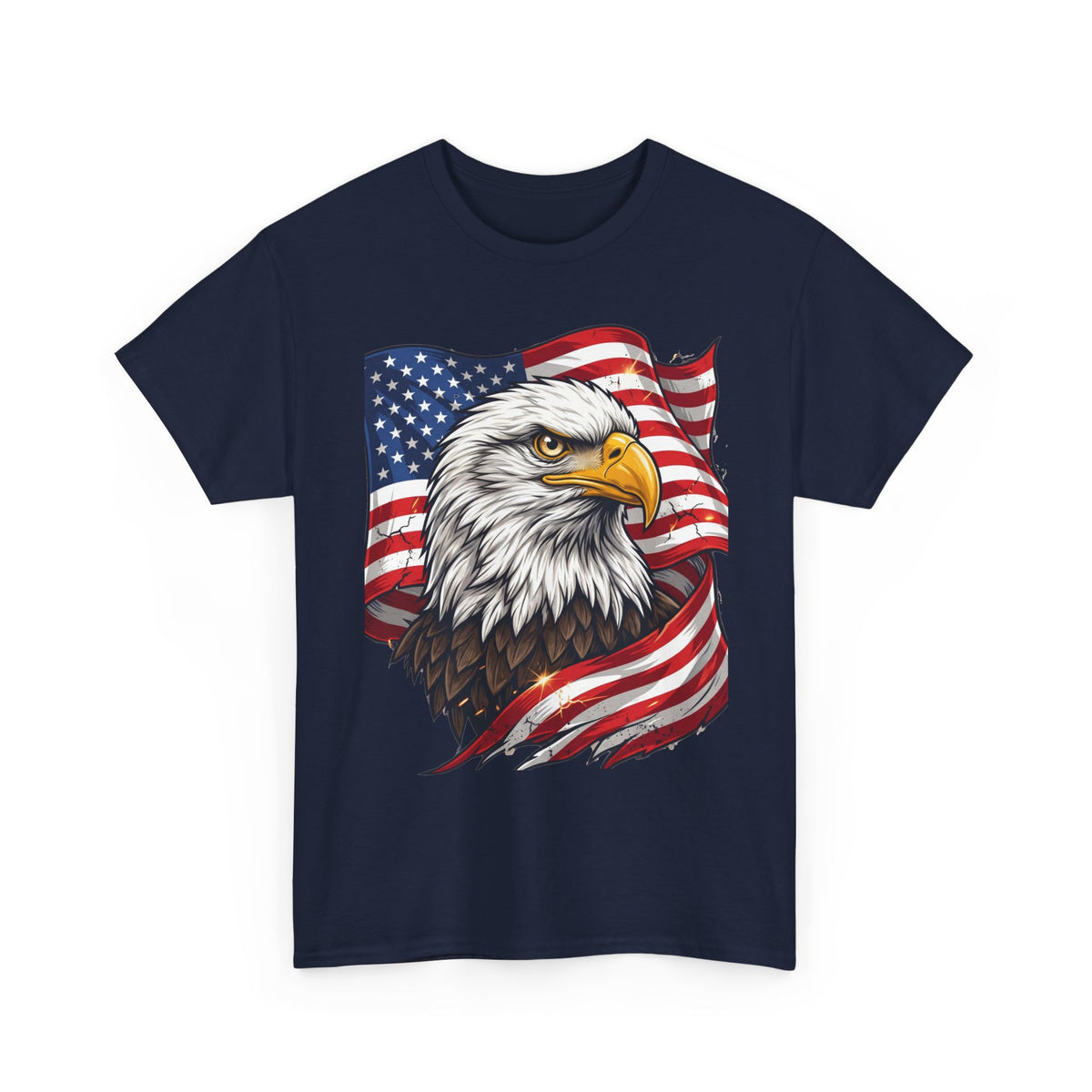 Patriotic Eagle T-Shirt – American Flag Bald Eagle Graphic Tee