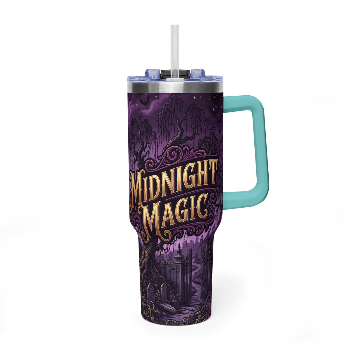 40oz Halloween Haunted Castle Thermal Tumbler