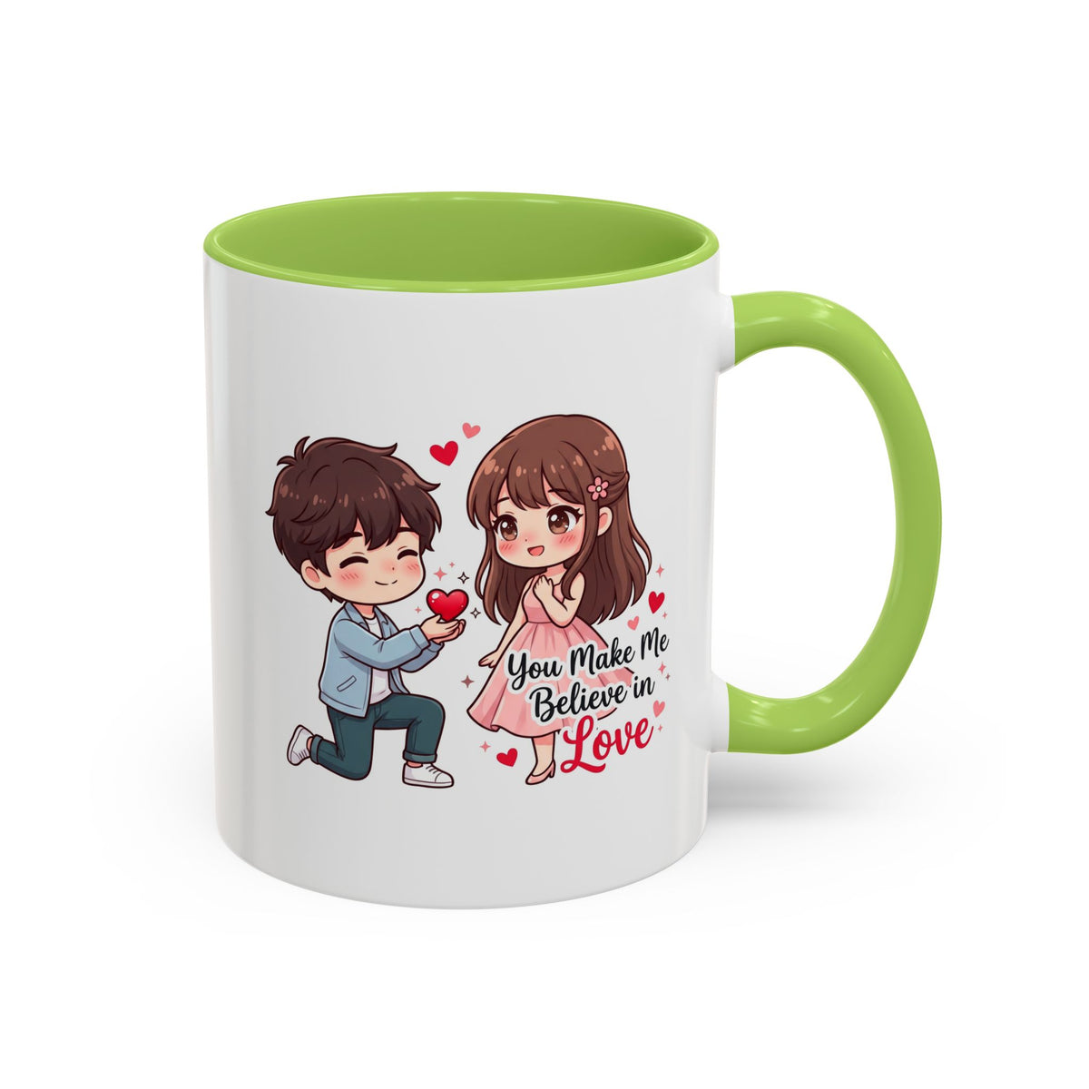 You Make Me Believe in Love Romantic Couple Coffee Mug