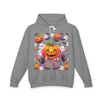 Halloween Pumpkin Hoodie — Cute Jack-o'-Lantern Candy Pattern