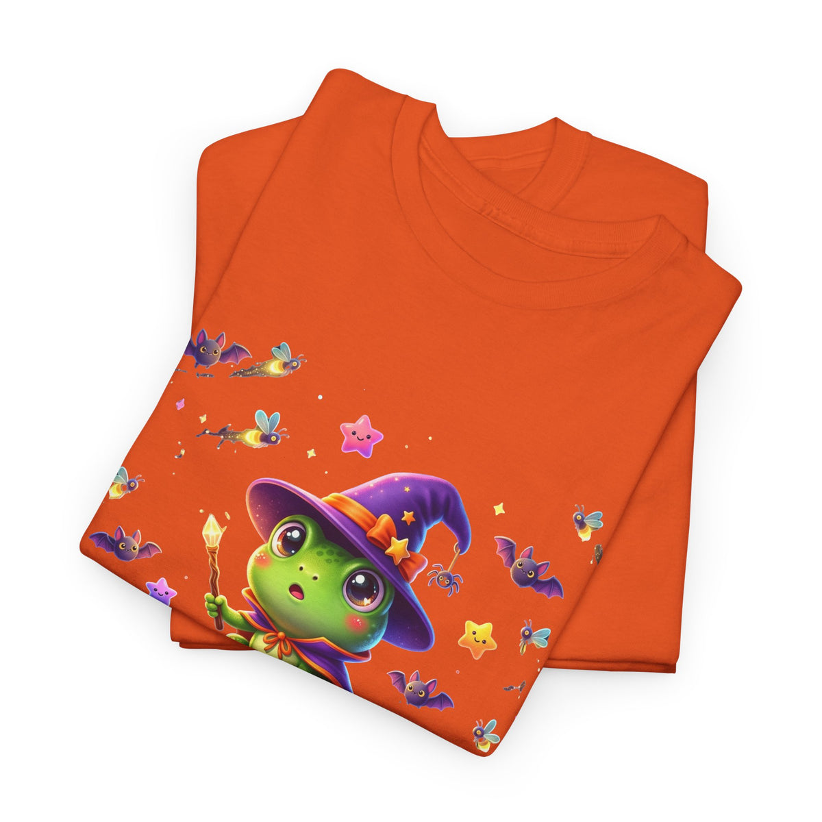 Cute Witch Frog T‑Shirt — Magical Mushroom Halloween Tee