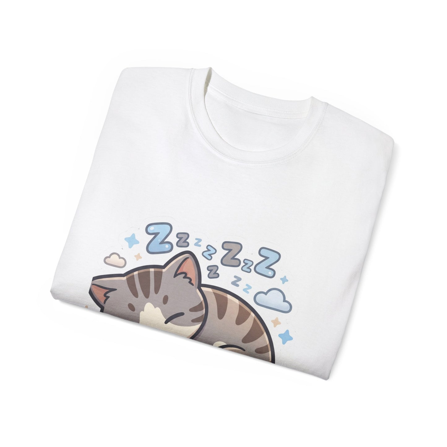 Sleeping Kitty T-Shirt — Cute Sleeping Cat Design (Zzz)