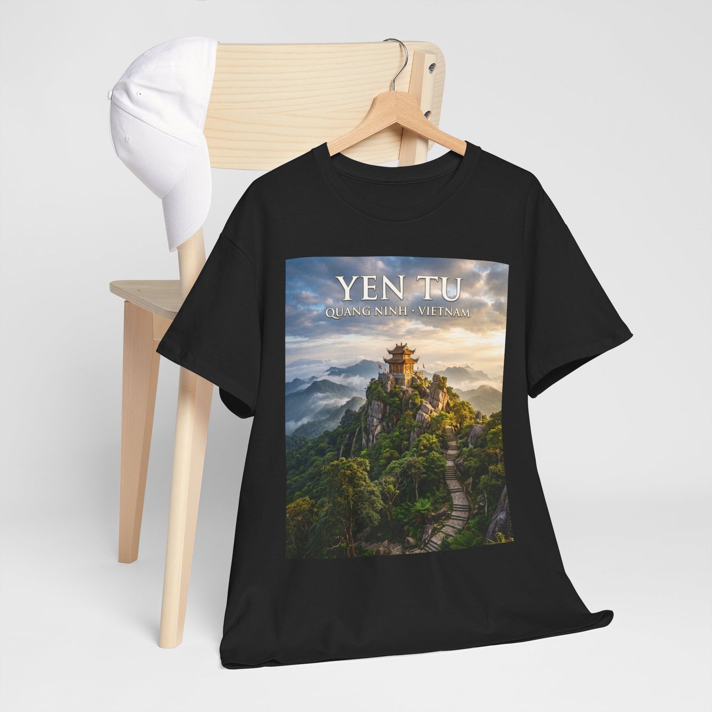Yen Tu Mountain Scenic Tee – 'YEN TU: Listen to the Silence' Travel Photography T-Shirt