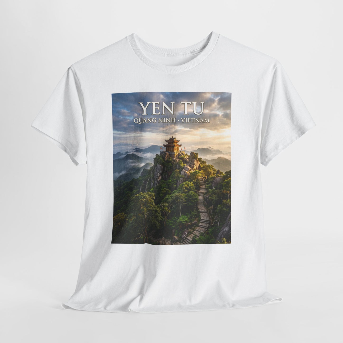 Yen Tu Mountain Scenic Tee – 'YEN TU: Listen to the Silence' Travel Photography T-Shirt