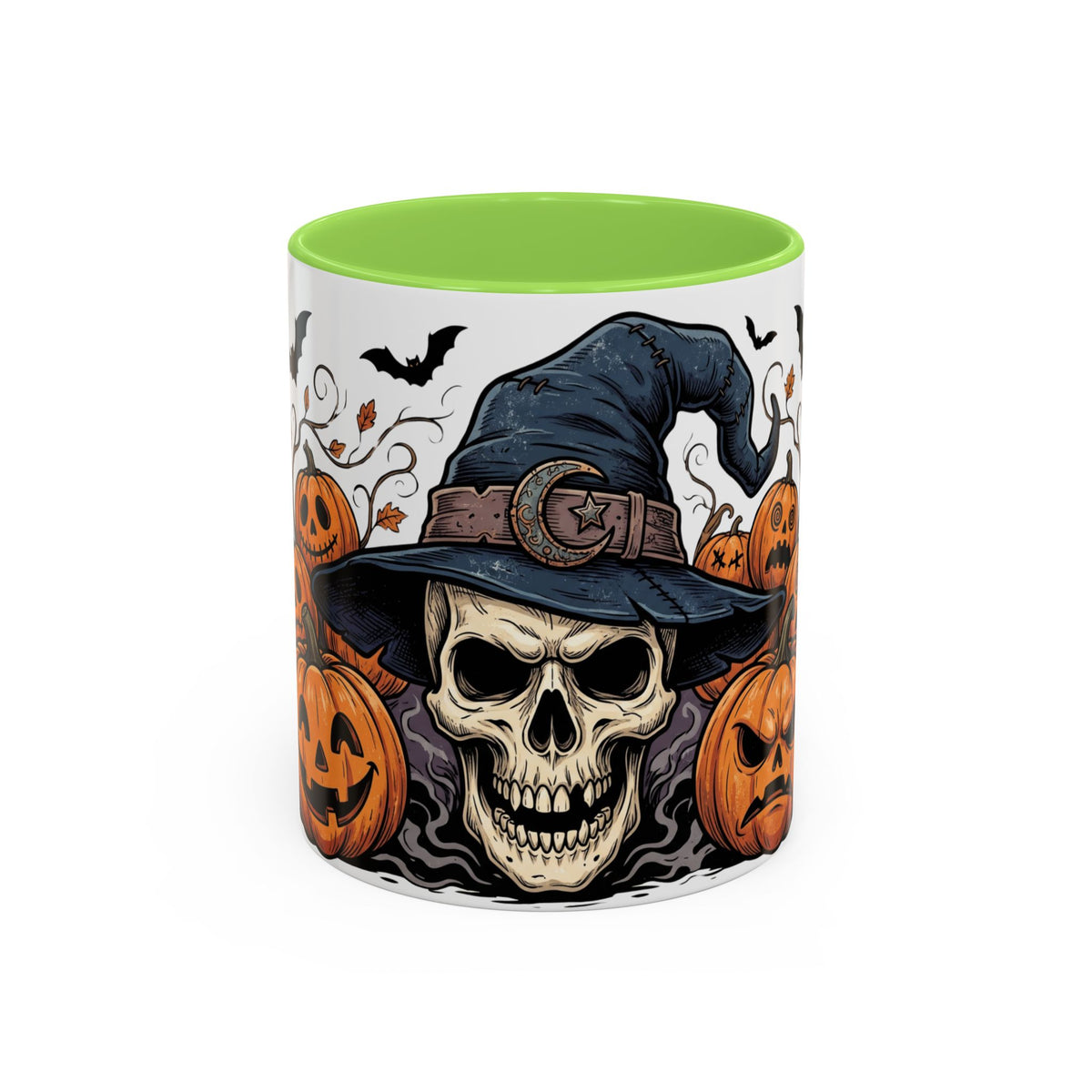 Halloween Skull & Jack-o'-Lantern Mug (11oz/15oz)
