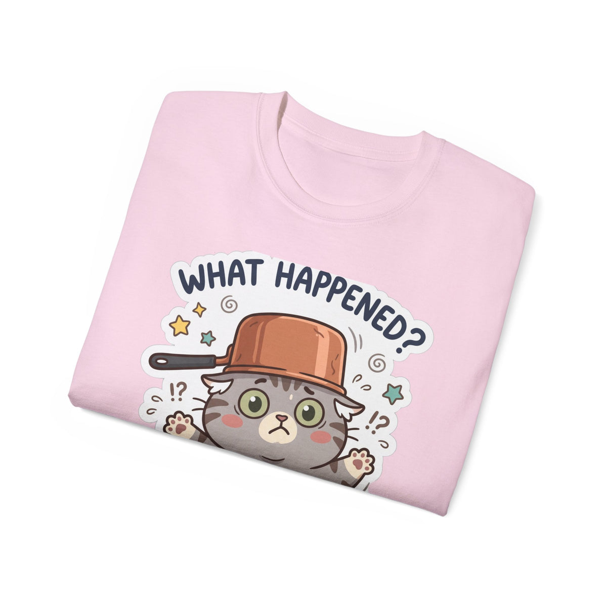 What Happened? Cute Kitten Graphic Tee