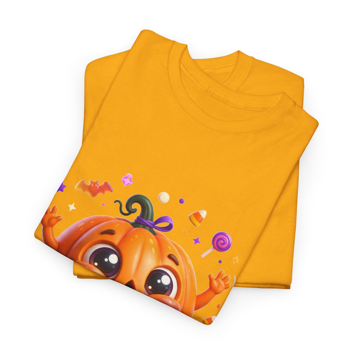 Halloween Pumpkin T‑Shirt — Happy Jack-O'-Lantern Candy Graphic Tee