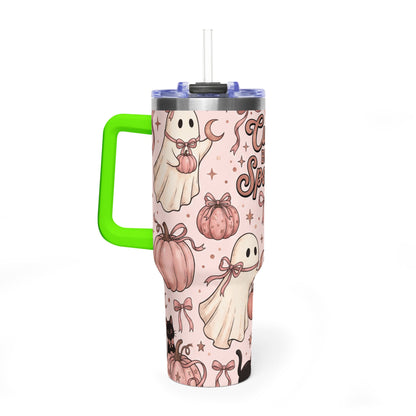 Cute But Spooky Ghosts & Pumpkins 40oz Tumbler
