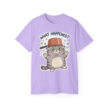 What Happened? Cute Kitten Graphic Tee