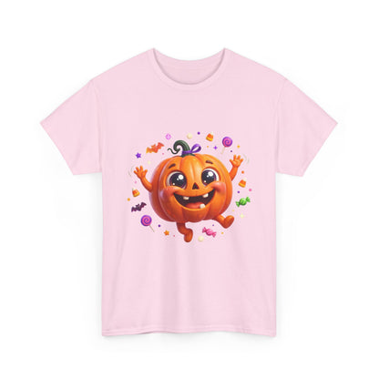 Halloween Pumpkin T‑Shirt — Happy Jack-O'-Lantern Candy Graphic Tee