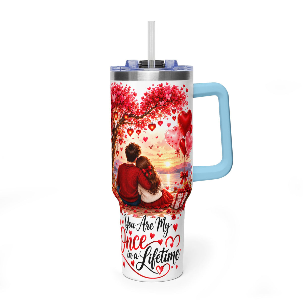 40oz Valentine’s Day Love Tree Thermal Tumbler