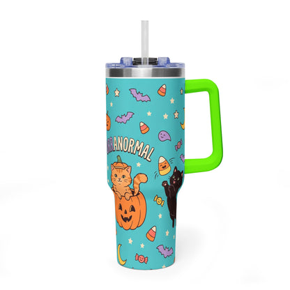 Purranormal Halloween Cat 40oz Thermal Tumbler