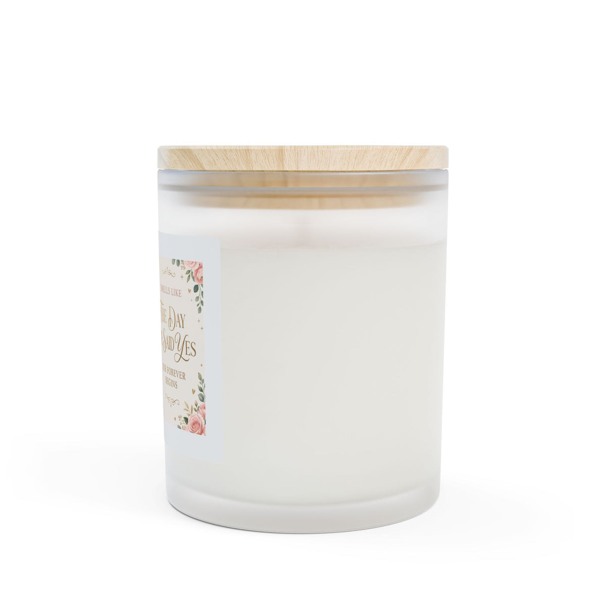 Frosted Glass Candle, 11oz