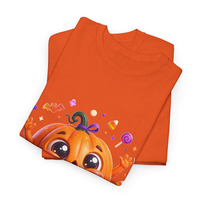 Halloween Pumpkin T‑Shirt — Happy Jack-O'-Lantern Candy Graphic Tee