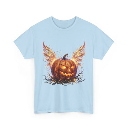 Halloween Pumpkin Tee — Winged Jack-O'-Lantern Graphic Shirt