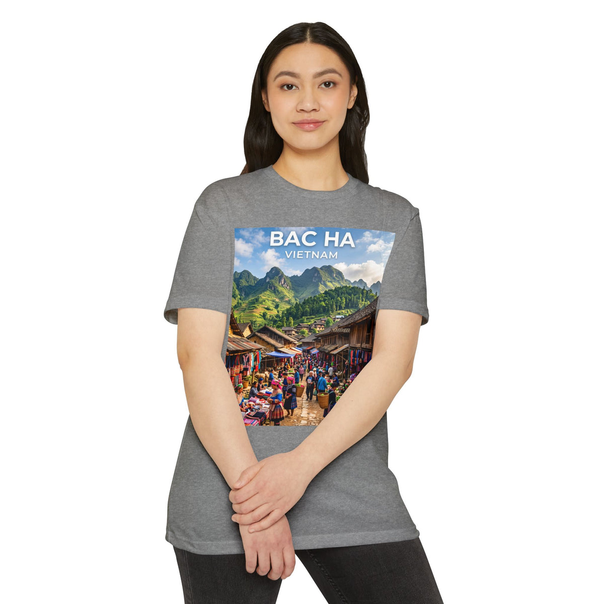 Bac Ha Vietnam Market Photo T-Shirt — Vietnamese Travel Souvenir Tee