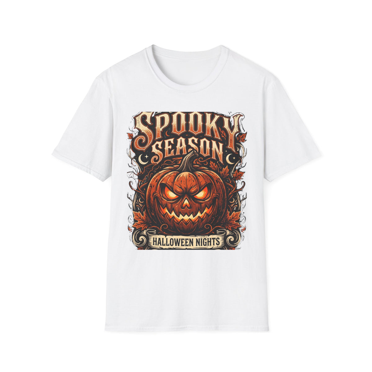 Spooky Season T-Shirt — Vintage Jack-O'-Lantern Halloween Tee