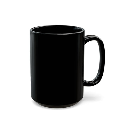 Crying Cat Black Mug (11oz & 15oz) — Cute Sad Kitty Coffee Cup