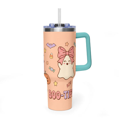 40oz Halloween Ghosts & Pumpkins Thermal Tumbler