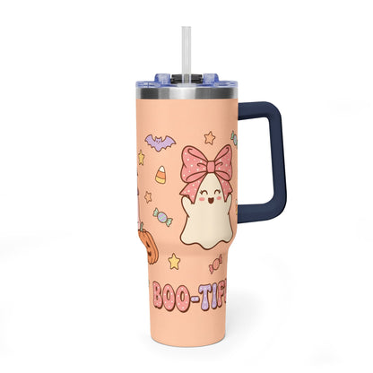40oz Halloween Ghosts & Pumpkins Thermal Tumbler