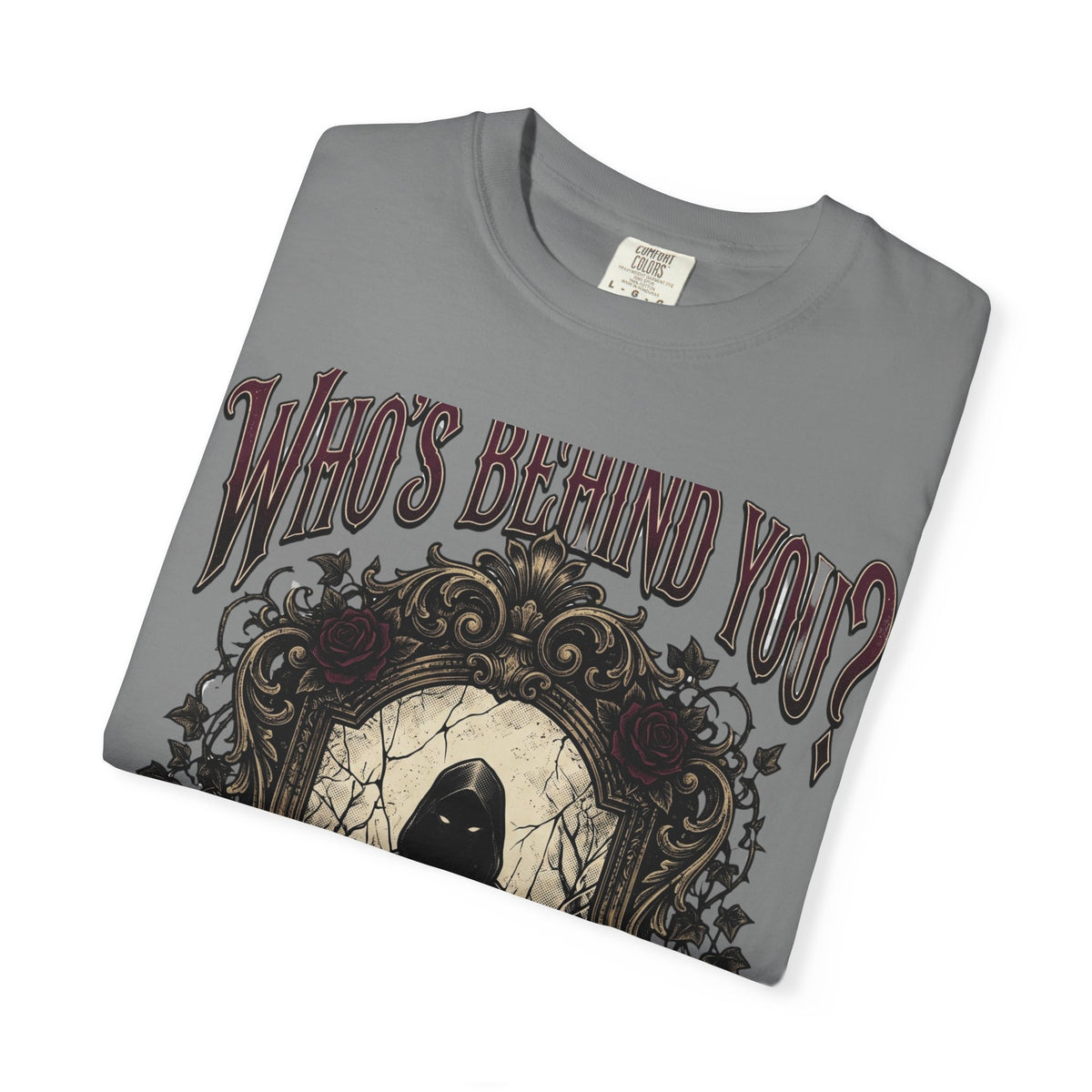 Who's Behind You? Gothic Grim Reaper T-Shirt