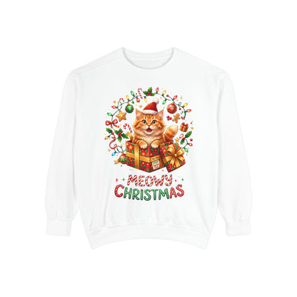 Meowy Christmas Cat Sweatshirt