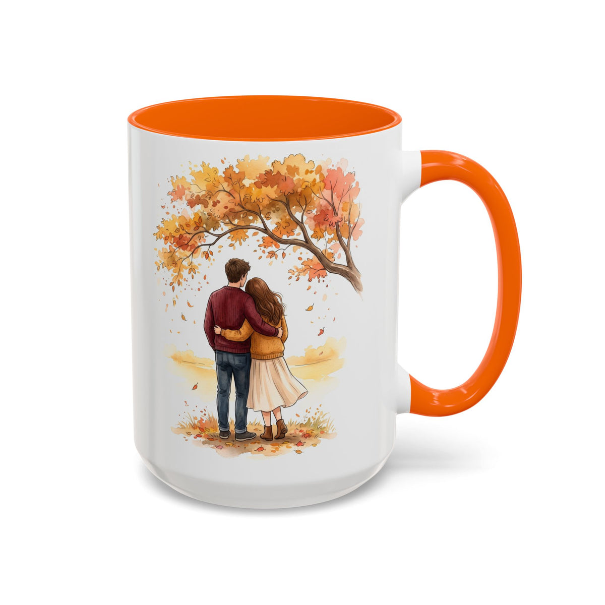 Autumn Couple Under Tree Coffee Mug