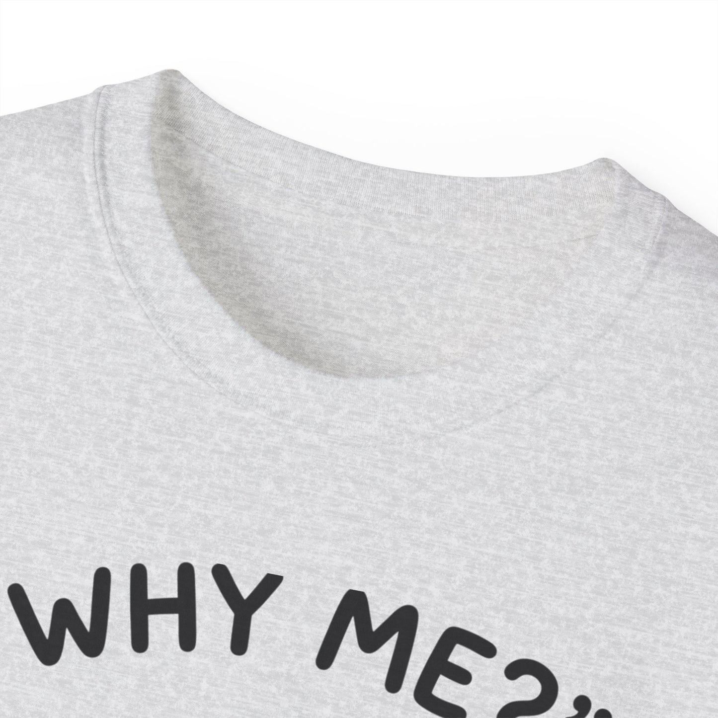 Sad Kawaii Cat Tee - "Why Me?" Cute Crying Kitten Graphic Shirt