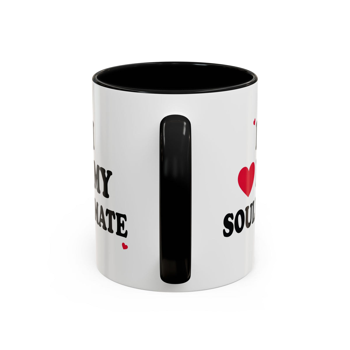 I Love My Soulmate Accent Coffee Mug