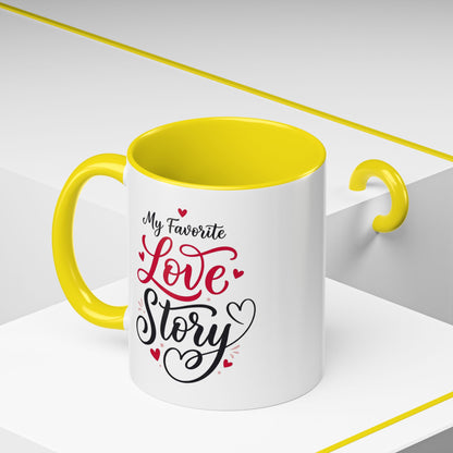 My Favorite Love Story Romantic Coffee Mug