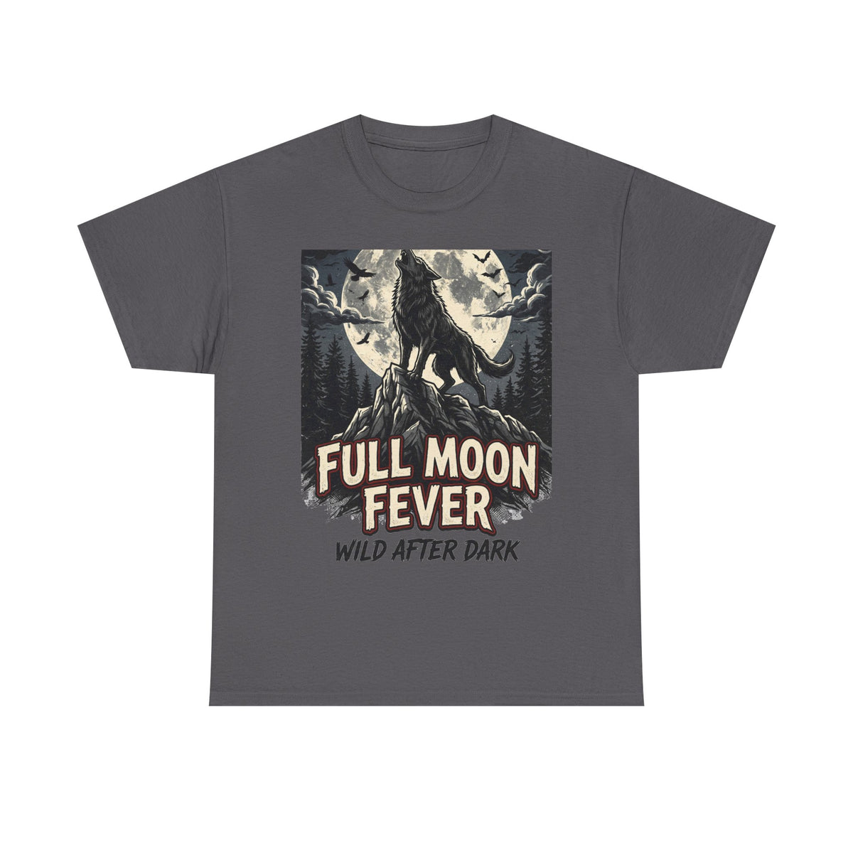 Full Moon Fever Wolf T-Shirt — 'Wild After Dark' Graphic Tee