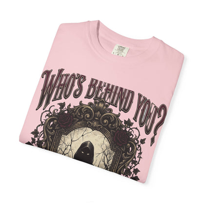 Who's Behind You? Gothic Grim Reaper T-Shirt