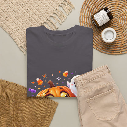 Halloween Pumpkin & Friendly Ghost T-Shirt
