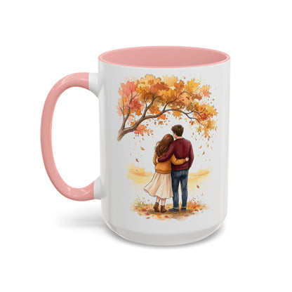 Autumn Couple Under Tree Coffee Mug