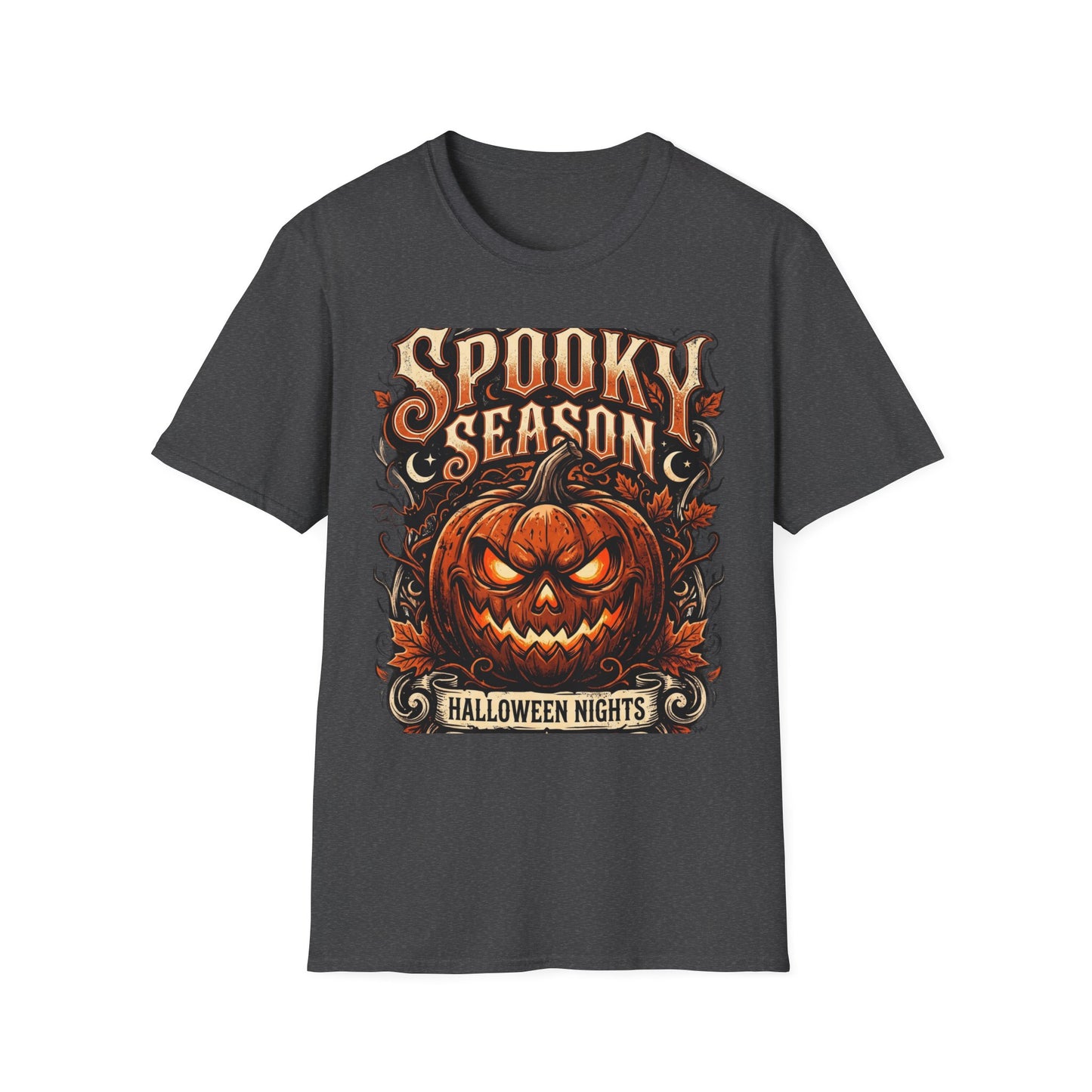 Spooky Season T-Shirt — Vintage Jack-O'-Lantern Halloween Tee