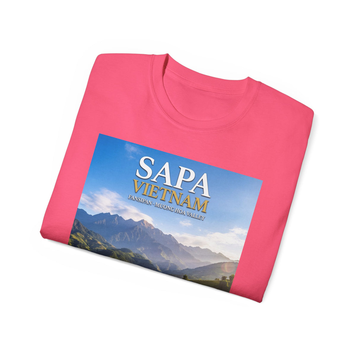 Sapa Vietnam Scenic Tee — Terraced Rice Field Travel T‑Shirt