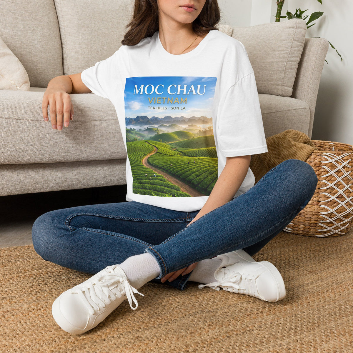 Moc Chau Vietnam Tee – Tea Hills of Son La Scenic Travel T-Shirt