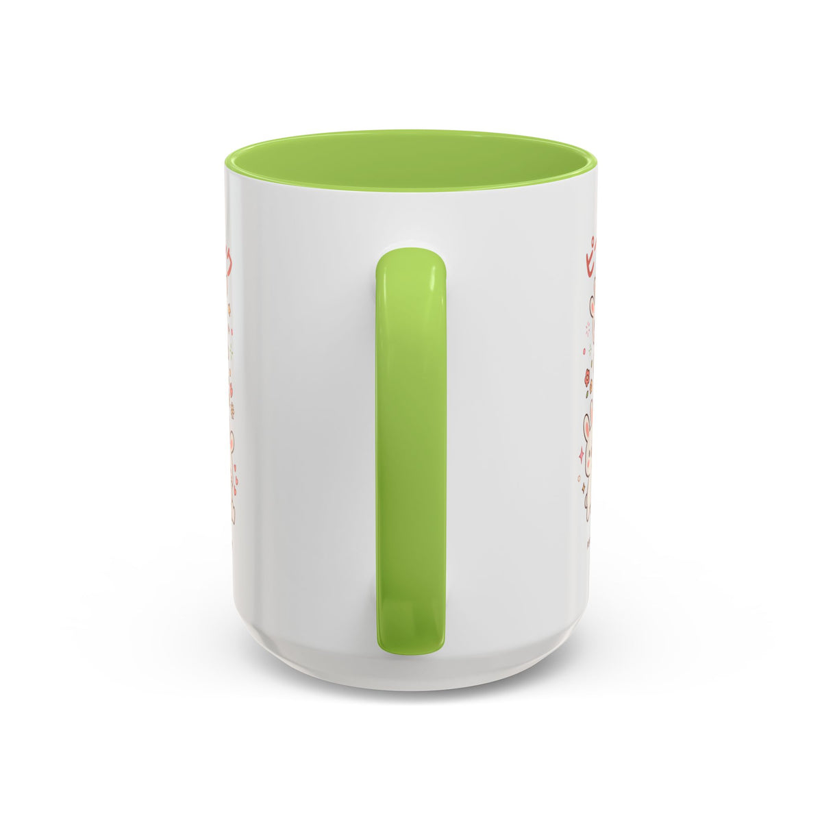 Peach Drink Bunny Mug — Cute Kawaii Coffee Tea Cup (11/15oz)