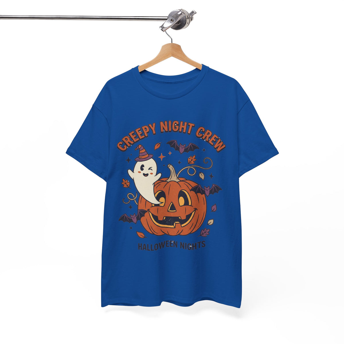 Halloween Nights T-Shirt — Creepy Night Crew Pumpkin & Ghost Tee