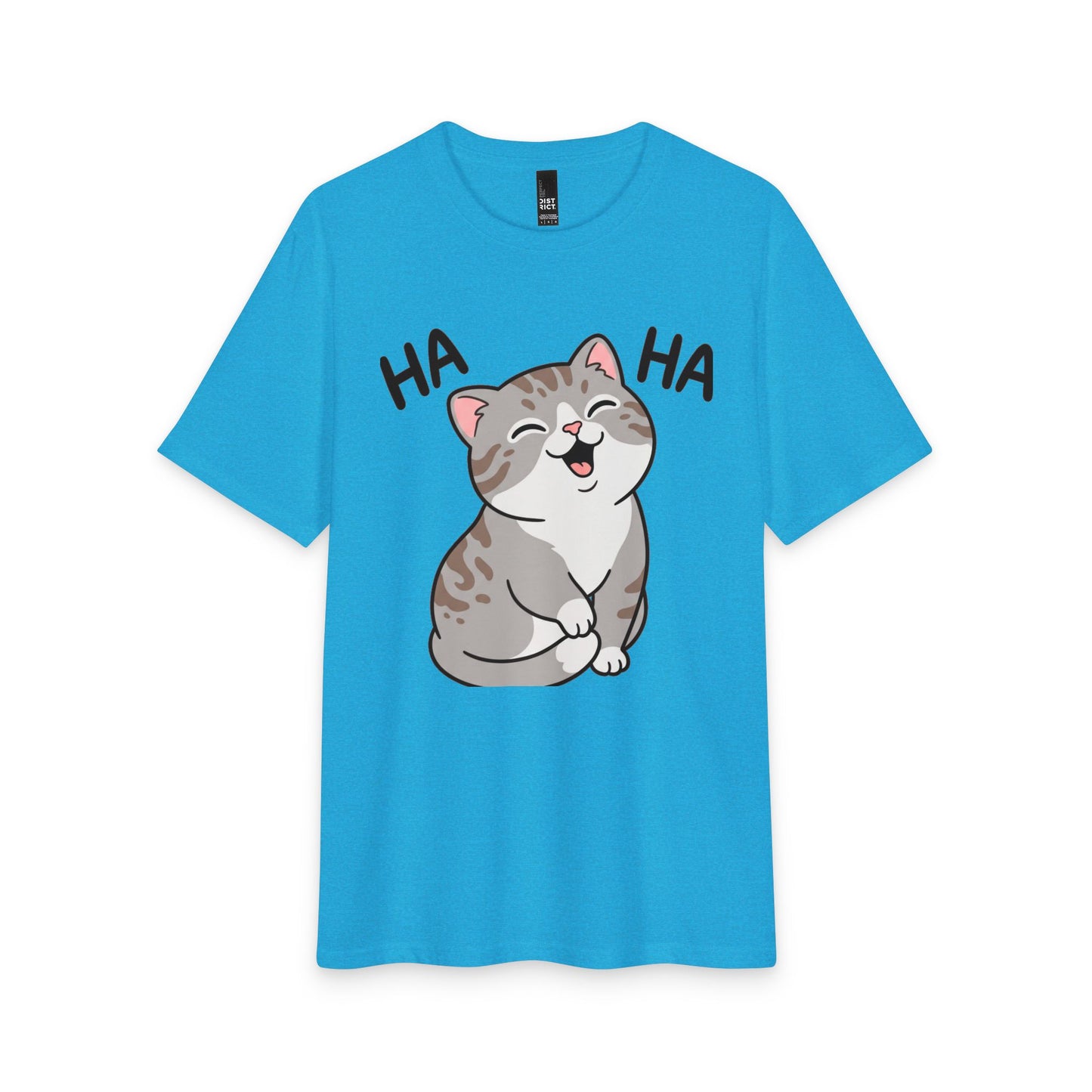 Laughing Cat T-Shirt — Cute 'HA HA' Graphic Tee