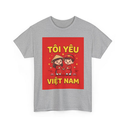 T-Shirt - "Tôi Yêu Việt Nam" Cute Couple Vietnam Pride Tee