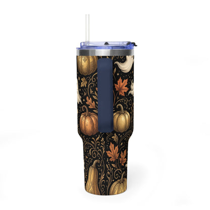 Let’s Get Spooky Halloween Ghosts & Pumpkins 40oz Thermal Tumbler