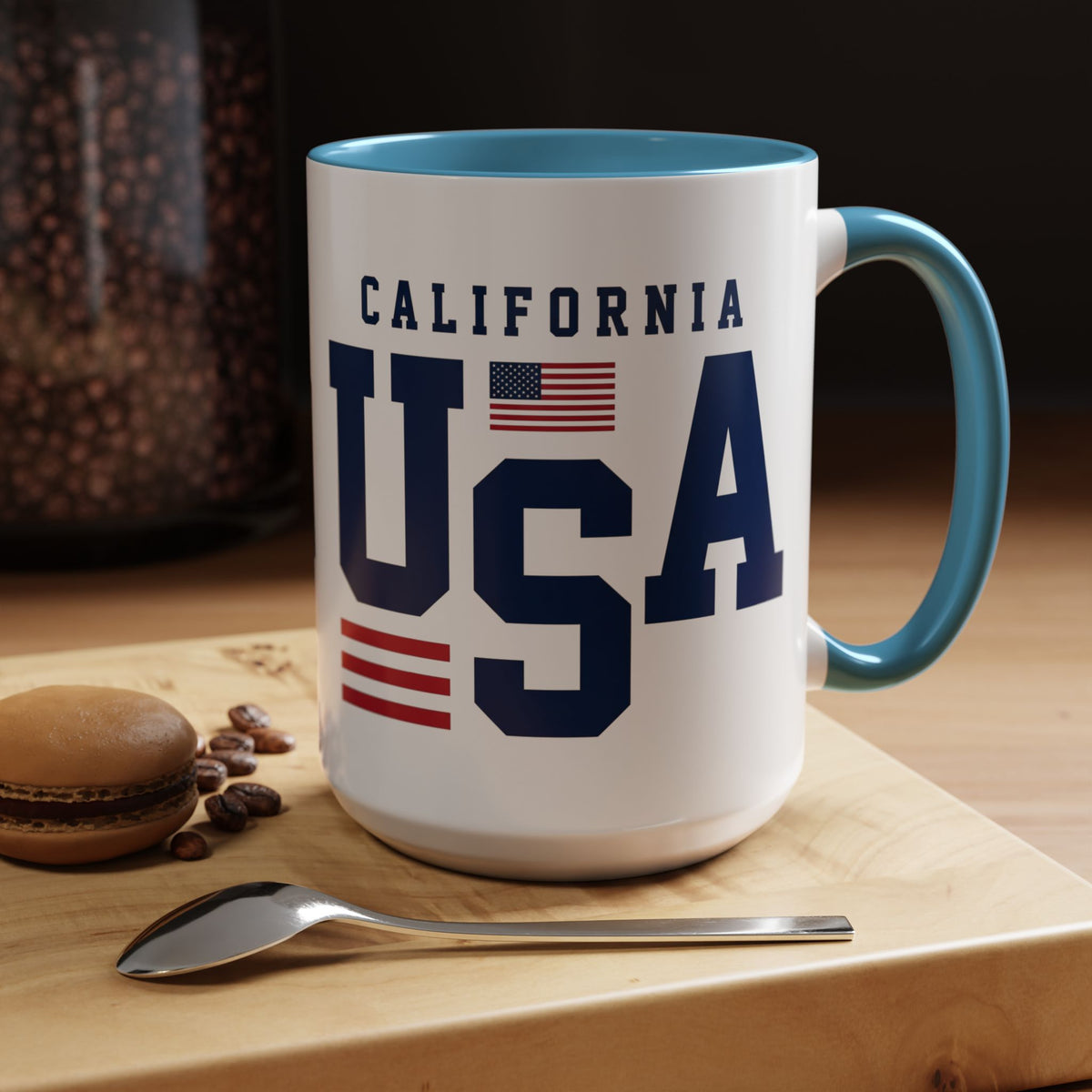 USA California Coffee Mug — Patriotic Accent 11/15oz