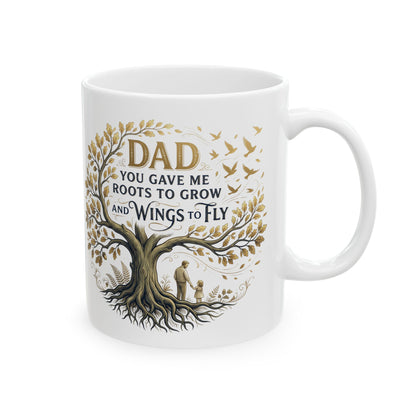 Grow Softly Floral Inspirational Ceramic Mug