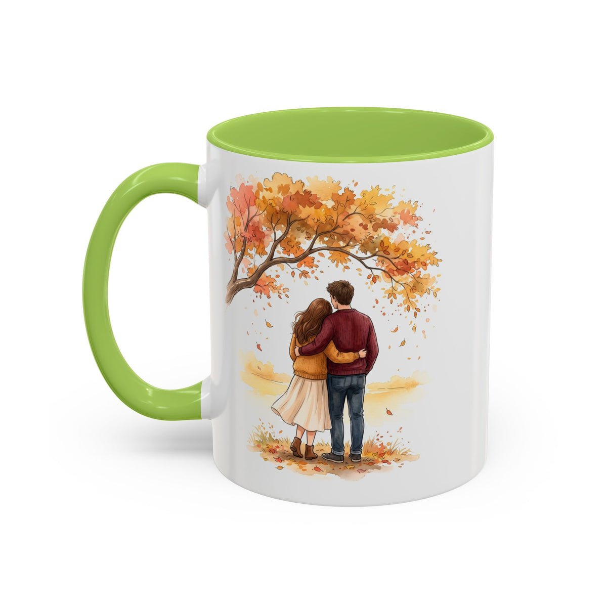 Autumn Couple Under Tree Coffee Mug