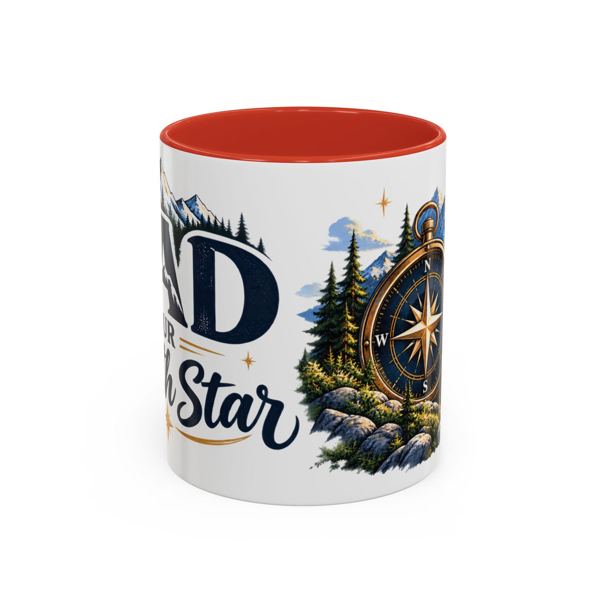 Adventure Compass Mountain Coffee Mug
