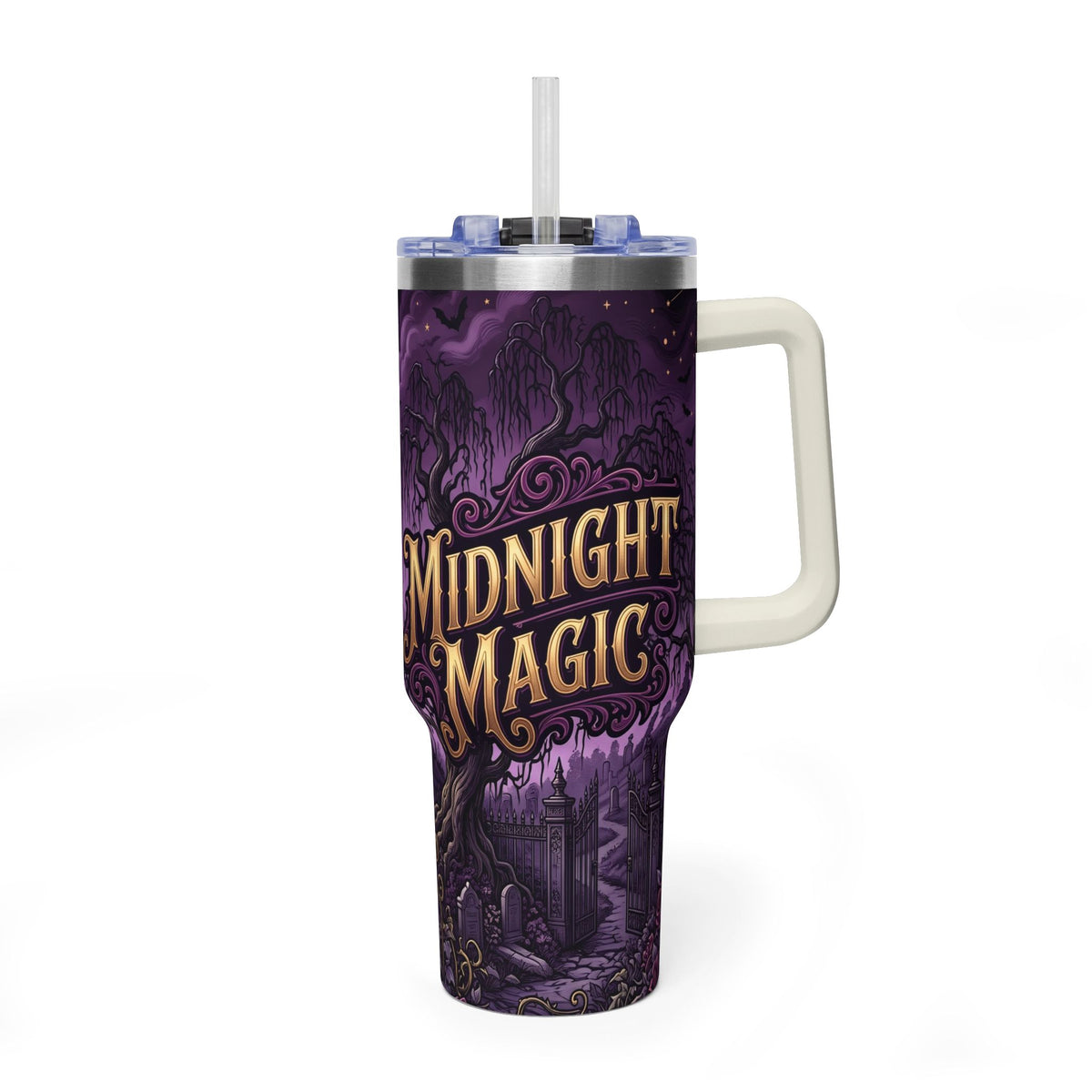 40oz Halloween Haunted Castle Thermal Tumbler